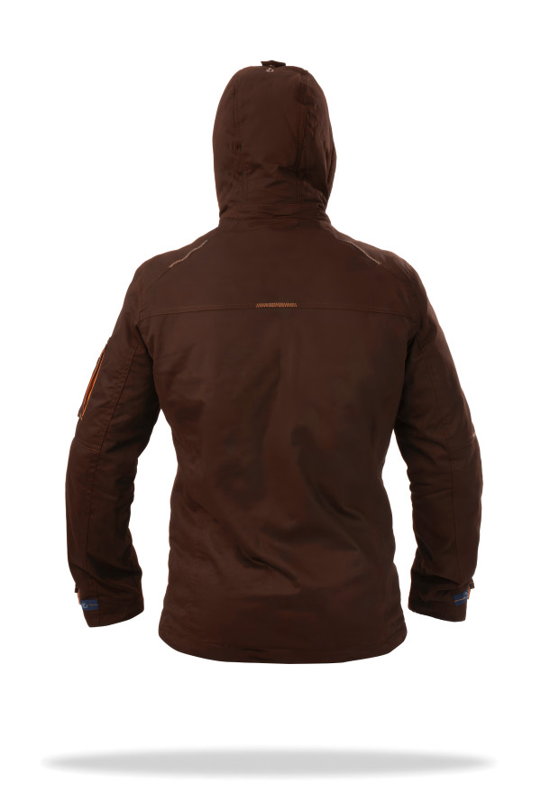 Куртка чоловіча демісезонна J027 коричнева, Фото №4 - freever.ua