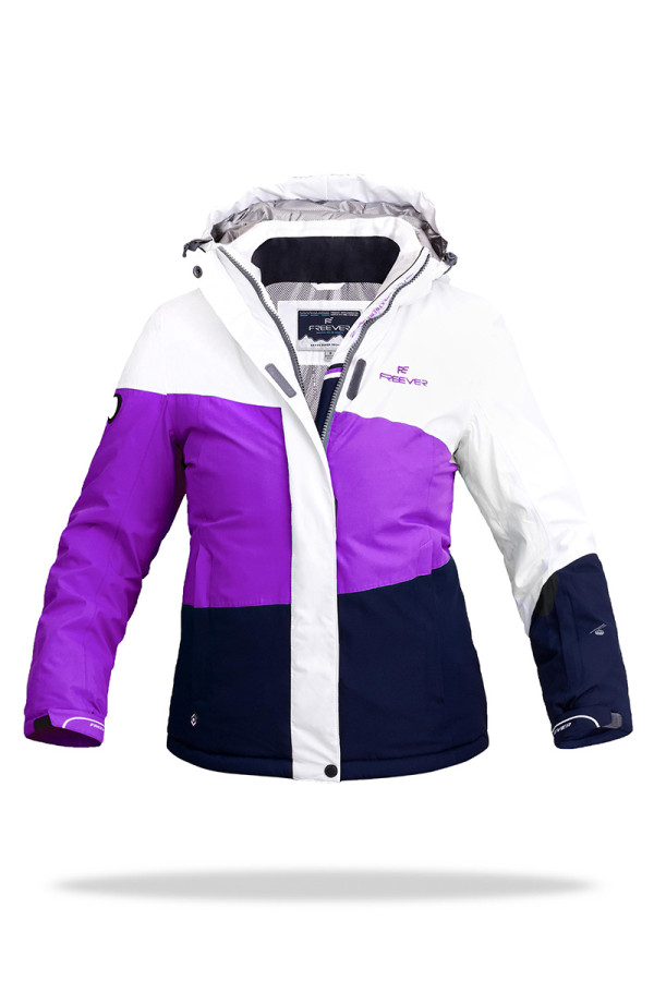 Гірськолижна куртка жіноча Freever GF 11621 фіолетова, Фото №2 - freever.ua