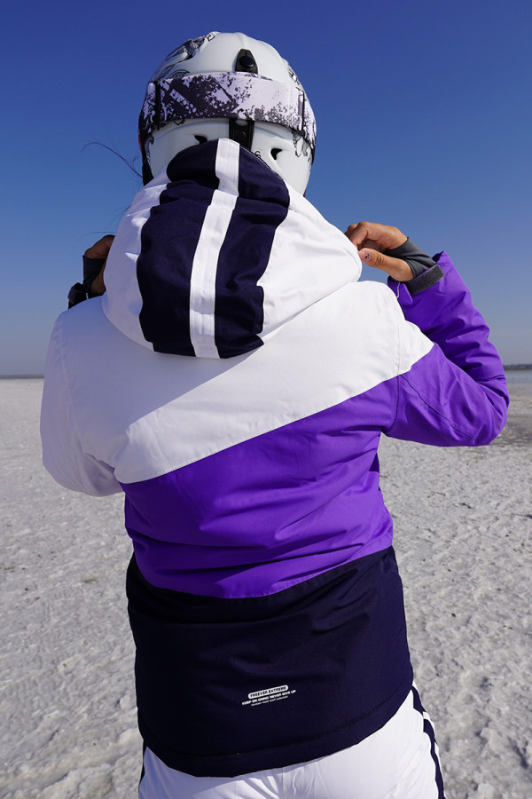 Горнолыжная куртка женская Freever GF 11621 фиолетовая, Фото №6 - freever.ua