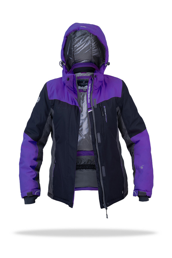 Горнолыжная куртка женская Freever GF 11622 фиолетовая - freever.ua