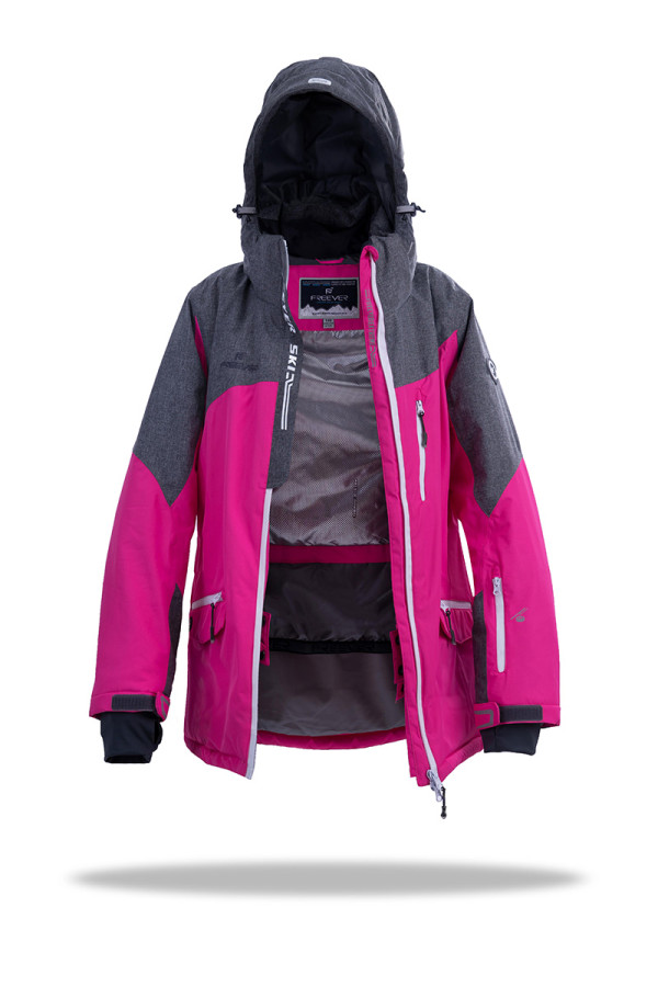 Горнолыжная куртка детская Freever GF 11671 розовая