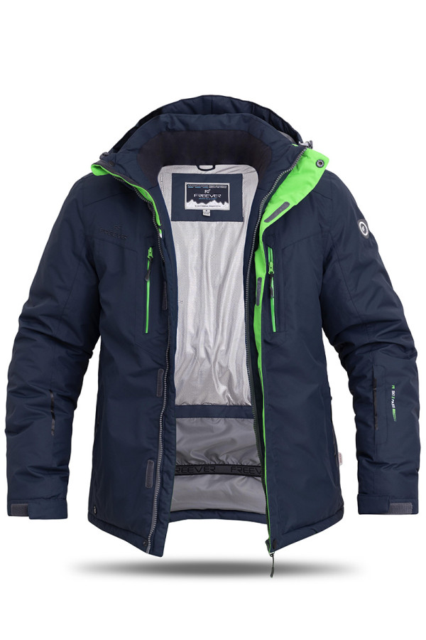 Гірськолижна куртка чоловіча Freever GF 11721 темно-синя - freever.ua