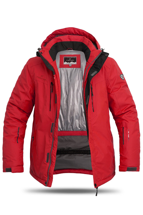 Гірськолижна куртка чоловіча Freever GF 11721 червона - freever.ua