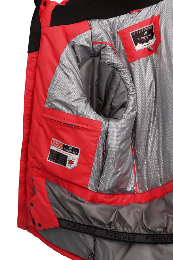 Гірськолижна куртка чоловіча Freever GF 11721 червона, Фото №7 - freever.ua