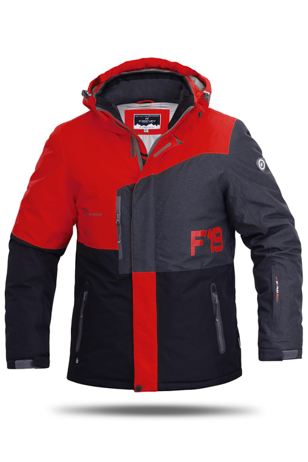 Горнолыжная куртка мужская Freever GF 11722 красная, Фото №2 - freever.ua