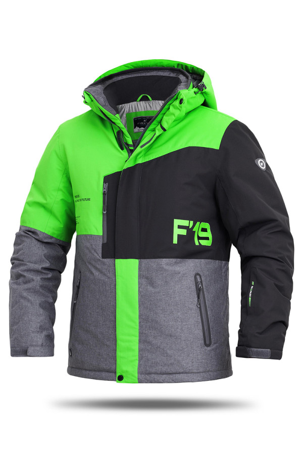 Горнолыжная куртка мужская Freever GF 11722 салатовая, Фото №2 - freever.ua