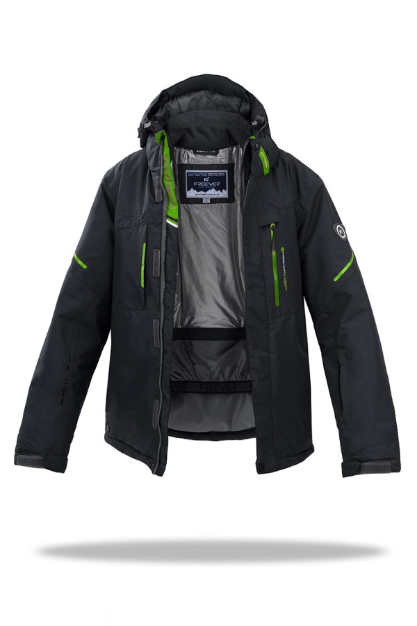 Горнолыжная куртка детская Freever GF 11771 темно-серый