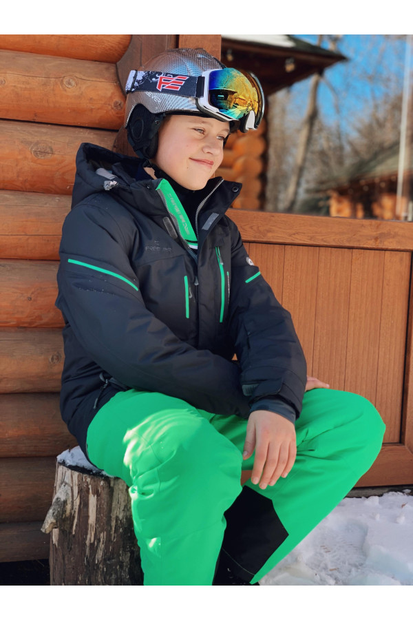 Гірськолижна куртка дитяча Freever GF 11771 темно-сірий, Фото №5 - freever.ua