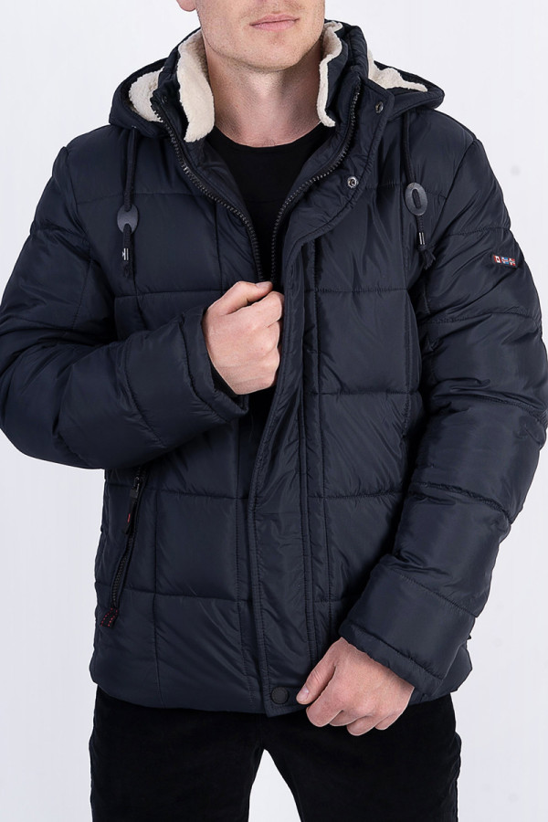 Куртка мужская зимняя  J138 синяя, Фото №2 - freever.ua