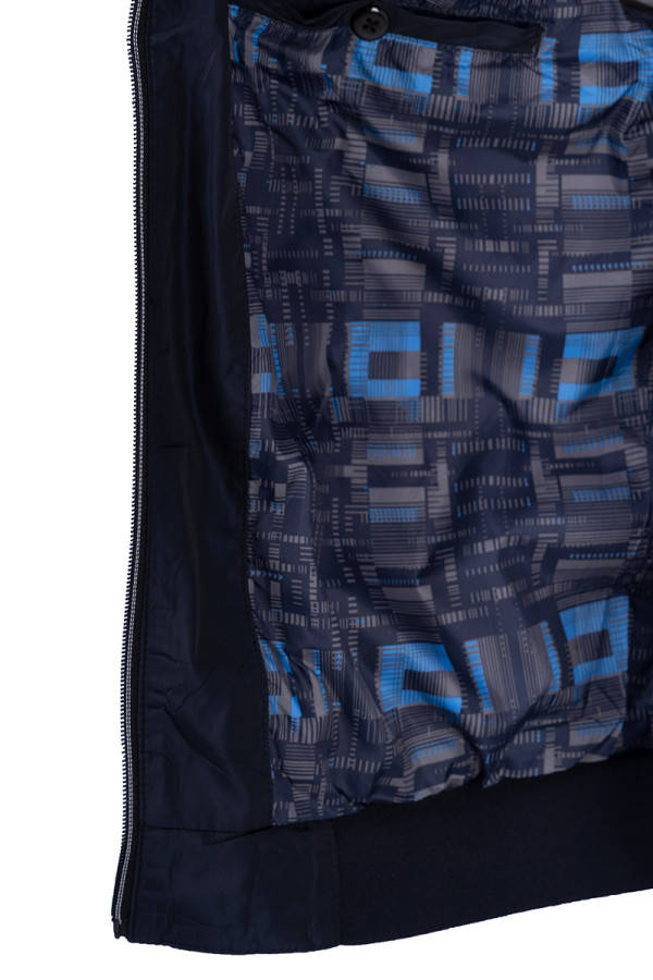 Куртка чоловіча демісезонна J15092 синя, Фото №4 - freever.ua
