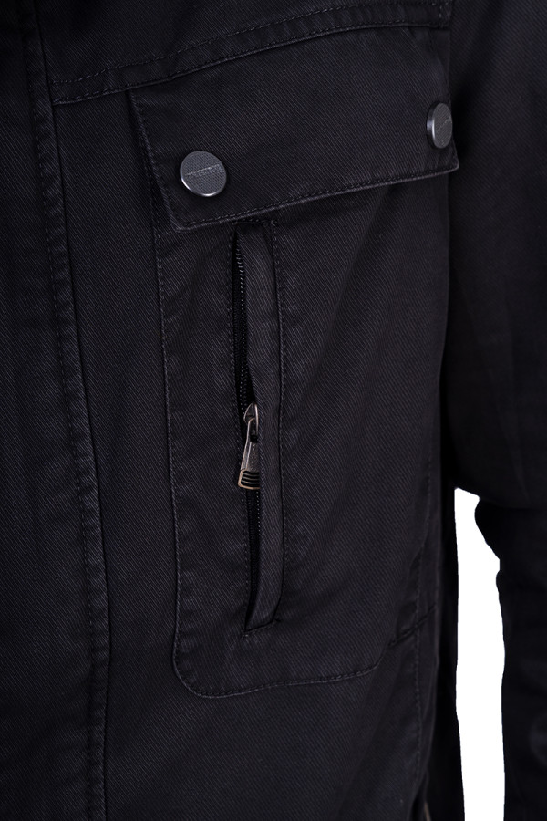 Куртка чоловіча демісезонна J15112 чорна, Фото №4 - freever.ua