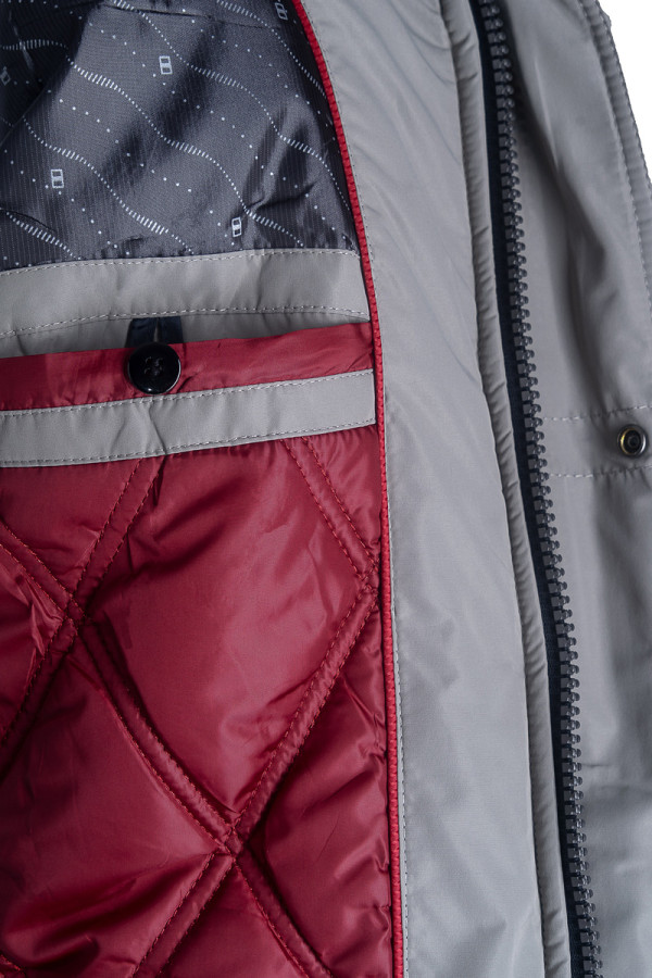 Куртка мужская зимняя J15222 серая, Фото №10 - freever.ua