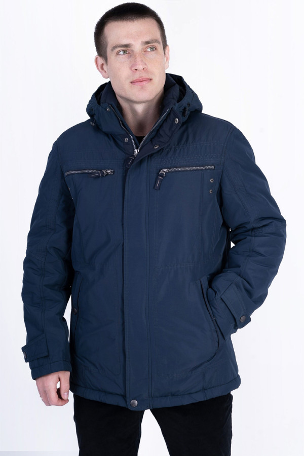 Куртка чоловіча зимова J15361 синя, Фото №2 - freever.ua