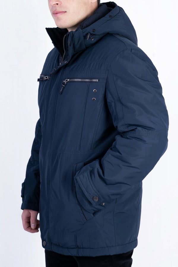 Куртка чоловіча зимова J15361 синя, Фото №3 - freever.ua