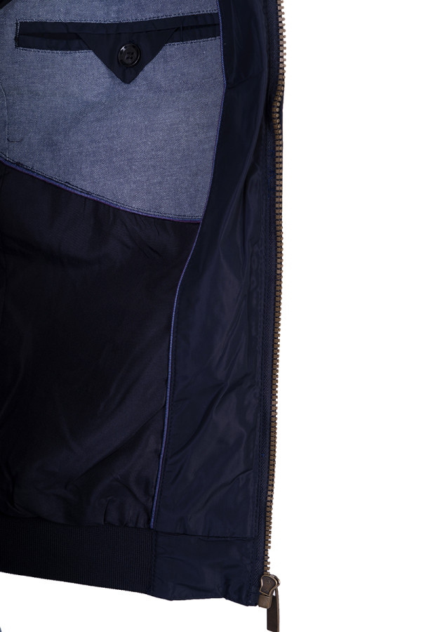 Куртка чоловіча демісезонна J15587 синя, Фото №7 - freever.ua