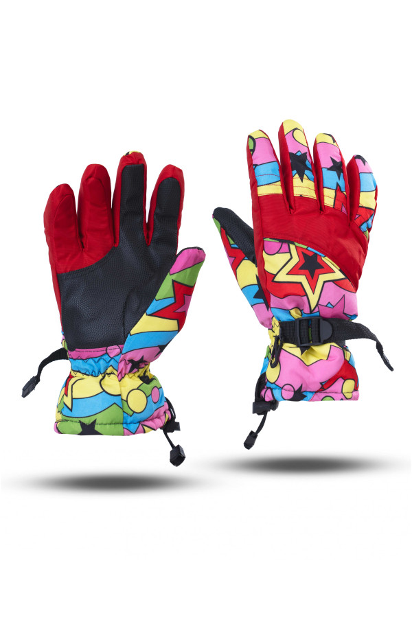 Горнолыжные перчатки женские Freever GF 17 красные