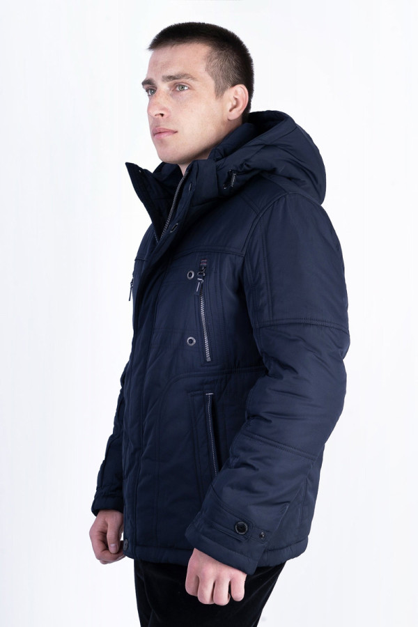 Куртка чоловіча зимова J16037 чорна, Фото №3 - freever.ua