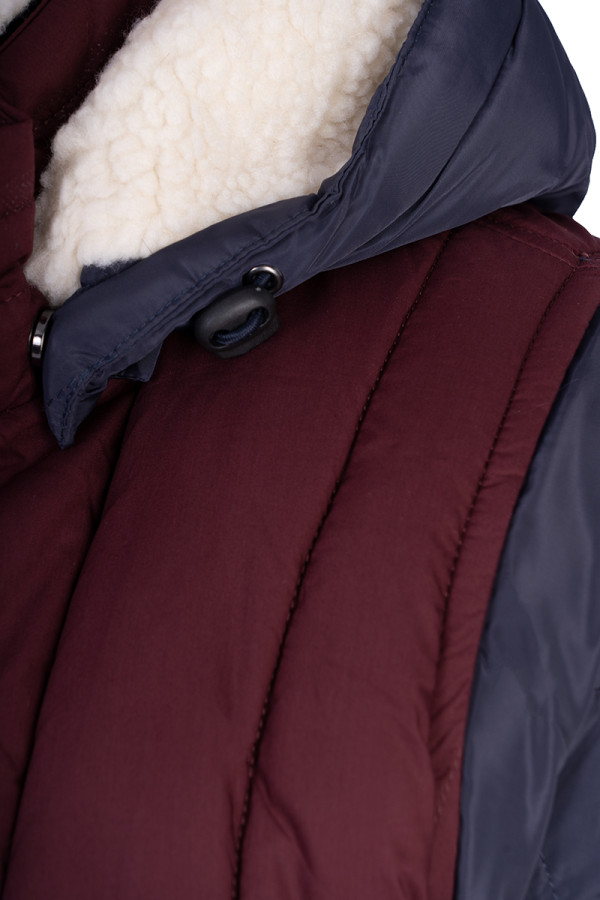 Куртка чоловіча зимова J1612 бордова, Фото №5 - freever.ua