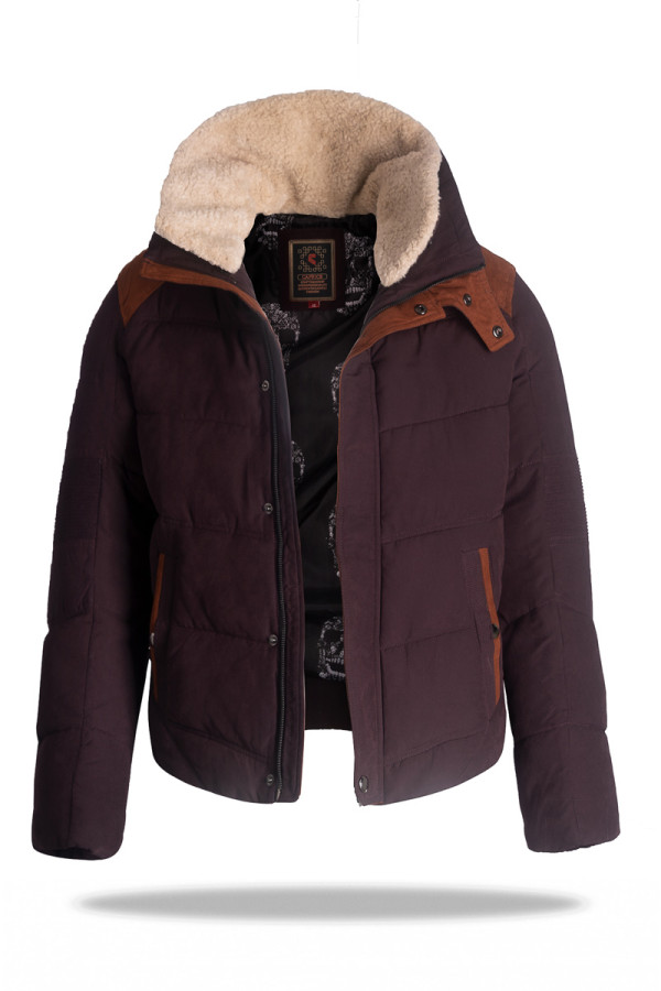 Куртка чоловіча зимова J1613 бордова - freever.ua
