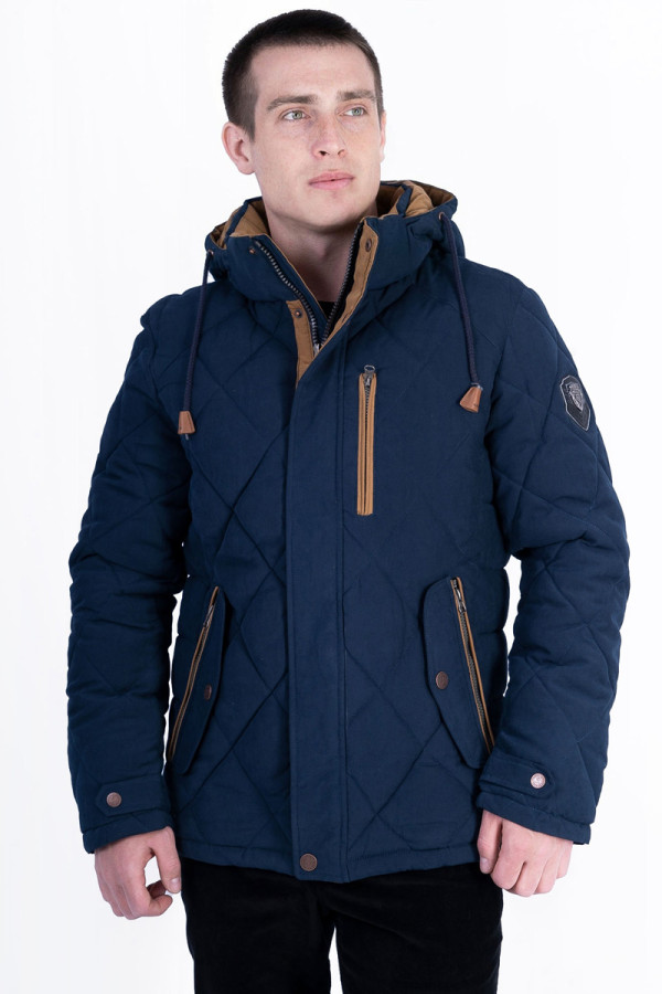 Куртка мужская зимняя  J1619 синяя - freever.ua