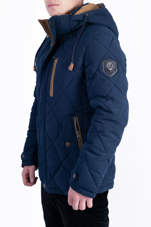 Куртка мужская зимняя  J1619 синяя, Фото №2 - freever.ua