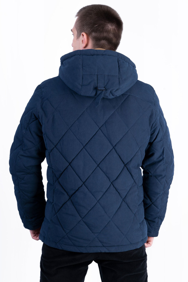 Куртка мужская зимняя  J1619 синяя, Фото №3 - freever.ua