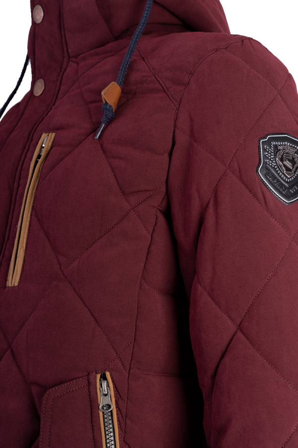 Куртка чоловіча зимова J1619 бордова, Фото №8 - freever.ua
