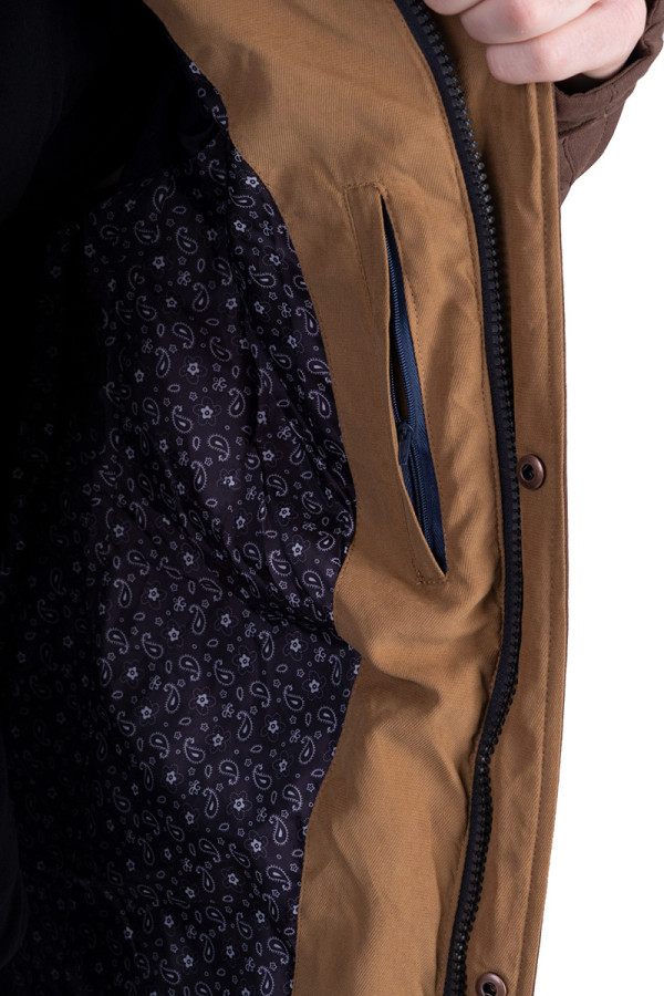 Куртка мужская зимняя J1619 коричневая, Фото №6 - freever.ua