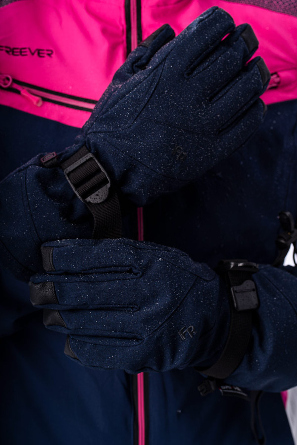 Горнолыжные перчатки женские  Freever WF 1801 синие, Фото №5 - freever.ua