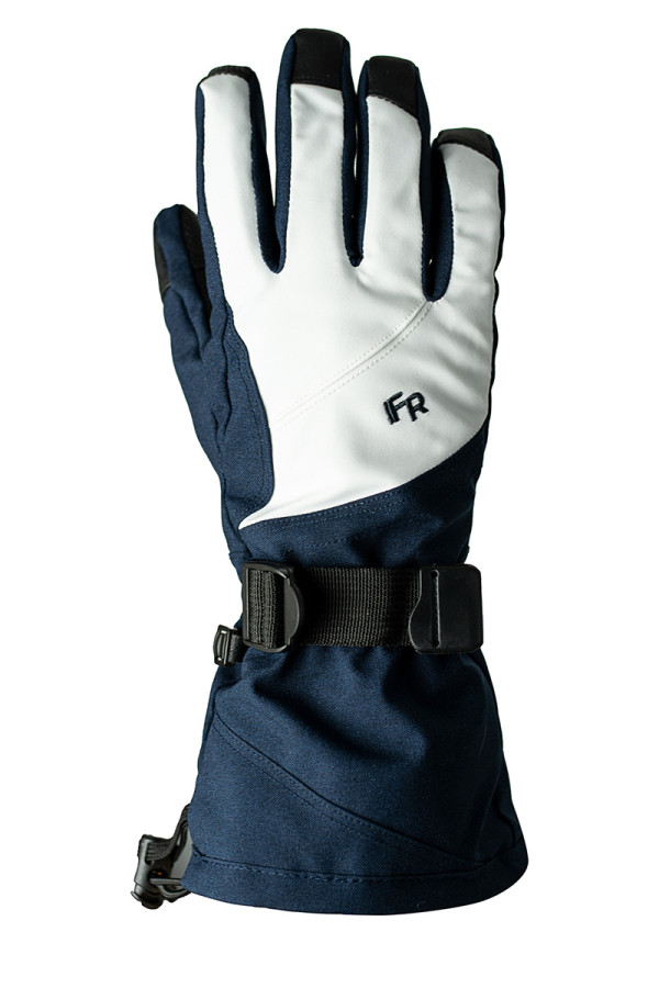 Горнолыжные перчатки женские  Freever WF 1801 синие с белым, Фото №2 - freever.ua