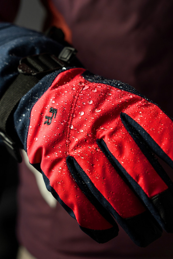 Горнолыжные перчатки женские  Freever WF 1801 красные, Фото №3 - freever.ua