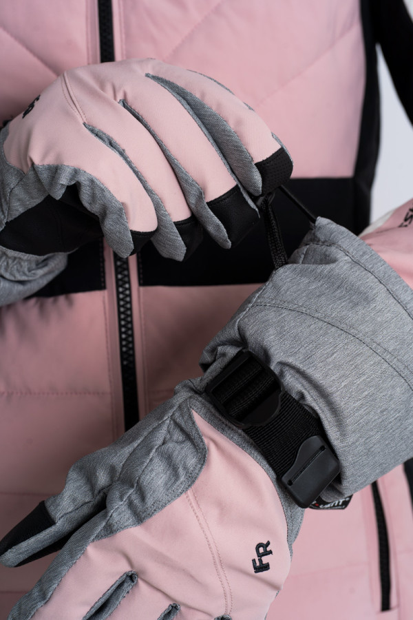 Горнолыжные перчатки женские  Freever WF 1801 пудра, Фото №4 - freever.ua
