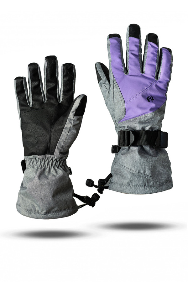 Горнолыжные перчатки женские  Freever WF 1801 сиреневые