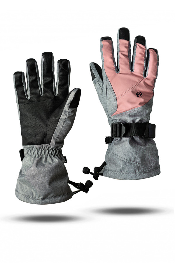 Горнолыжные перчатки женские  Freever WF 1801 пудра