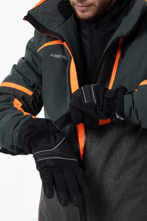 Горнолыжные перчатки мужские Freever  WF 1803 черные, Фото №4 - freever.ua