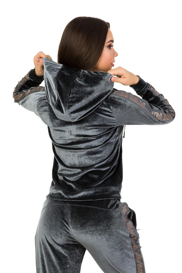 Спортивний костюм жіночий Freever GF 18196 темно-сірий, Фото №5 - freever.ua