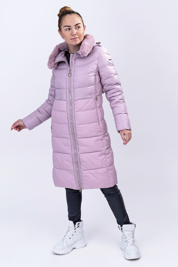 Пальто женское Freever GF 1907 розовое - freever.ua