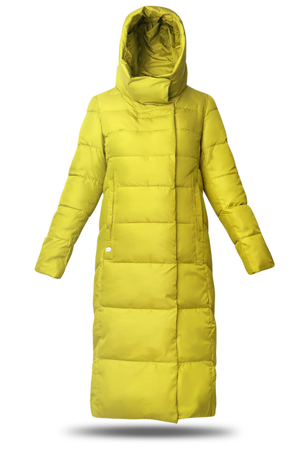 Пальто жіноче Freever GF 1912 лимонне - freever.ua