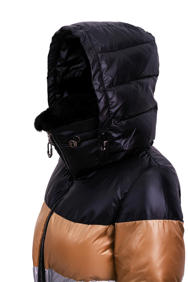 Пальто жіноче Freever SF 1915 чорне, Фото №5 - freever.ua
