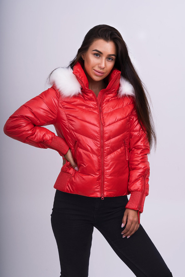 Зимова куртка жіноча Freever GF 1916 червона, Фото №5 - freever.ua