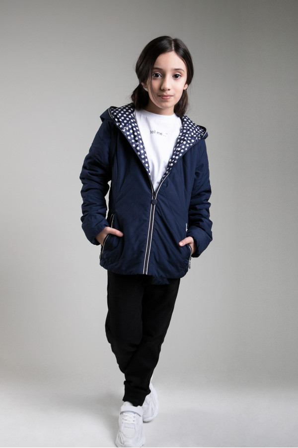 Куртка детская Freever GF 4501 темно-синяя