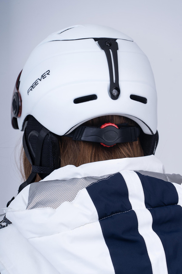 Горнолыжный шлем с визером Freever GF MS95 белый, Фото №3 - freever.ua