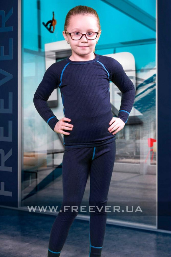 Термокофта детская Freever GF 17111 темно-синяя