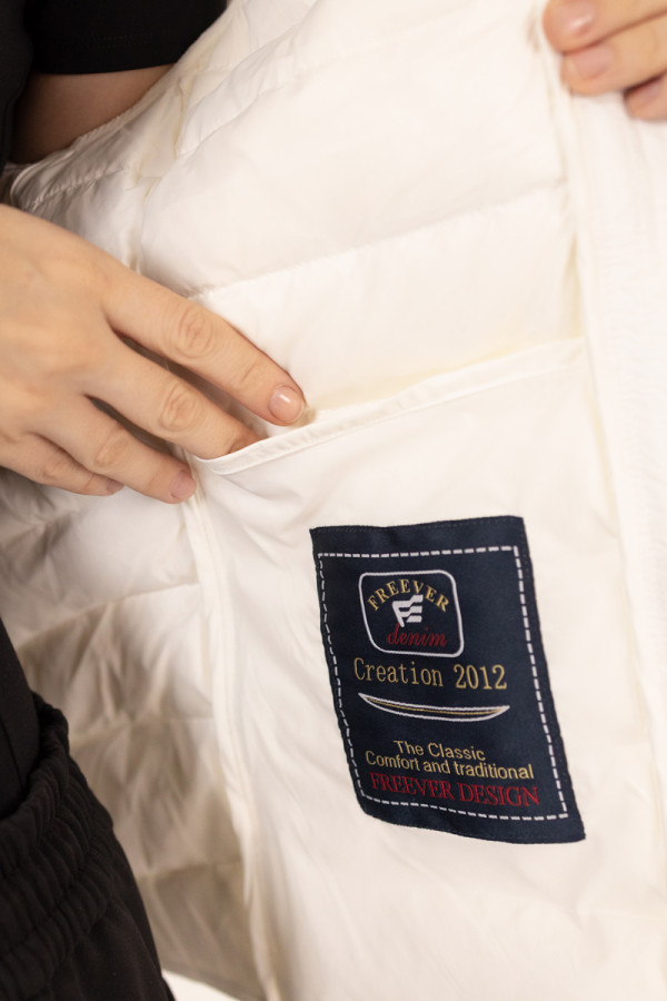 Жилетка жіноча Freever UF 20216 біла, Фото №4- freever.ua