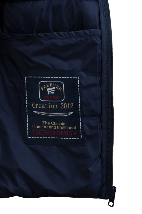 Пуховик женский Freever UF 20218 синий, Фото №4- freever.ua