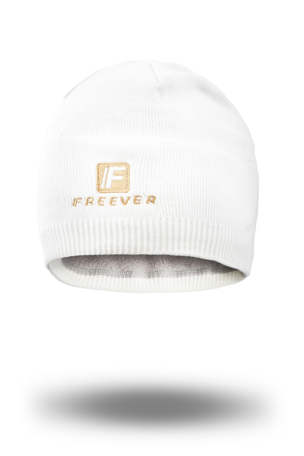 Вязаная шапка Freever UF 20304 молочная - freever.ua