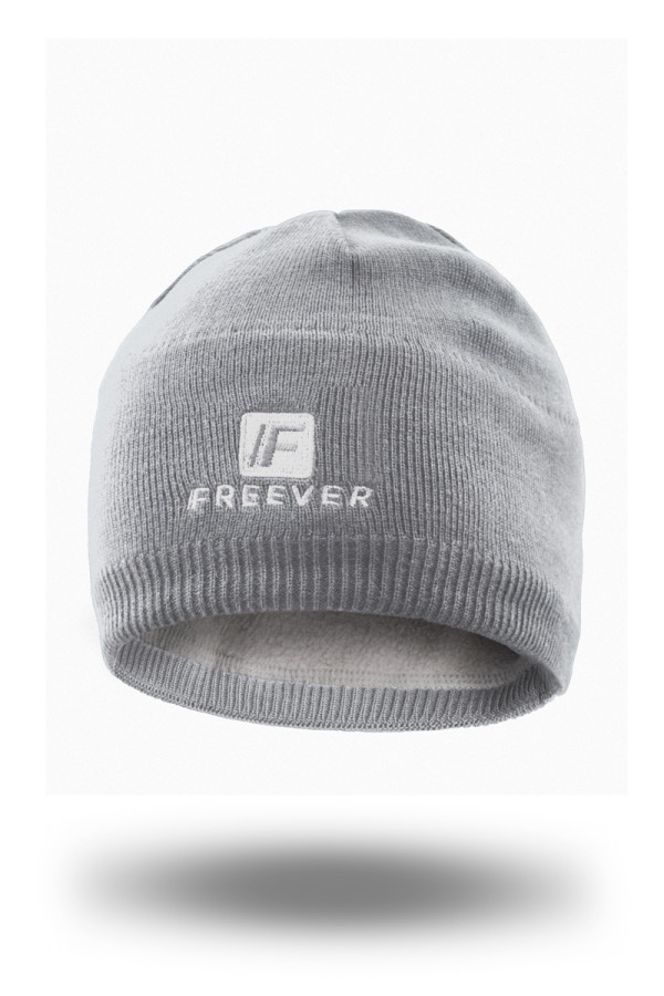 Вязаная шапка Freever UF 20304 серая