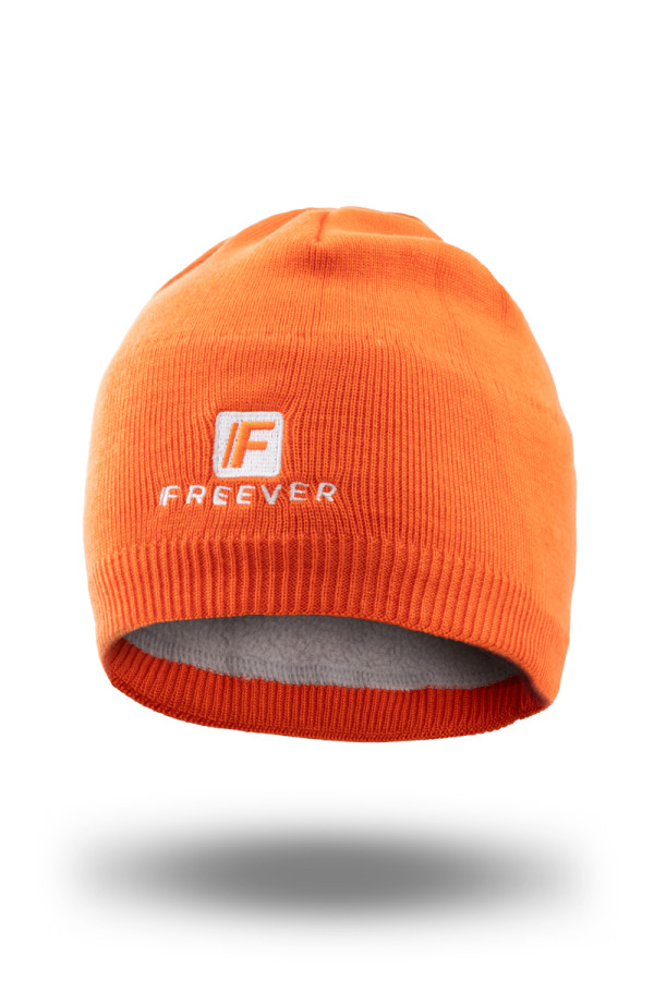 Вязаная шапка Freever UF 20304 оранжевая
