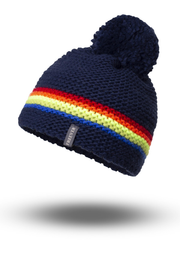 Вязаный комплект женский (шапка снуд) Freever GF 20309 темно-синий, Фото №2 - freever.ua