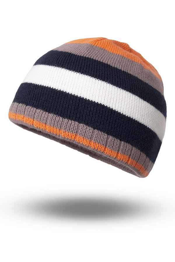 Вязаный комплект для мальчика (шапка перчатки) Freever GF 20320 оранжевый, Фото №2 - freever.ua